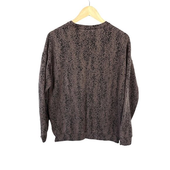 Athleta M Balance pull over crew neck brown sweatshirt size ST - Picture 8 of 8